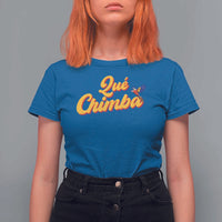Colombia T Shirt For Women Qu Chimba Parrot Colombian Slang - Wonder Print Shop