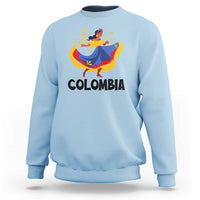 Colombianas Sweatshirt Colombia Cumbia Butterfly Flag Roots - Wonder Print Shop