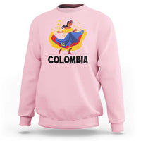 Colombianas Sweatshirt Colombia Cumbia Butterfly Flag Roots - Wonder Print Shop