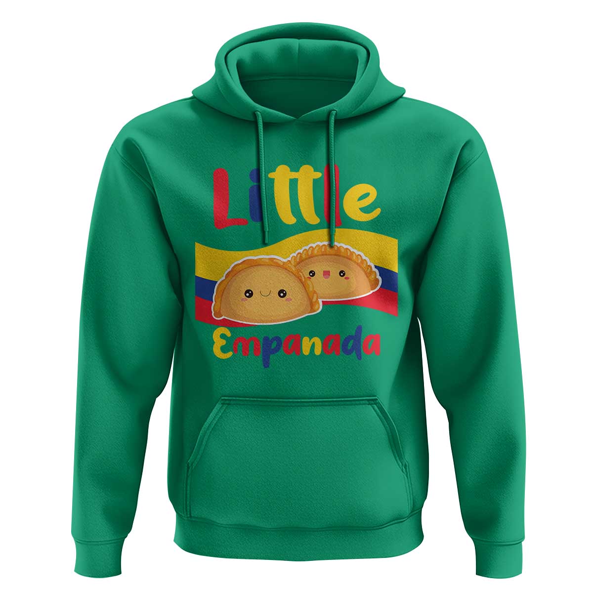 Funny Colombia Food Hoodie Little Empanada Colombian Flag - Wonder Print Shop