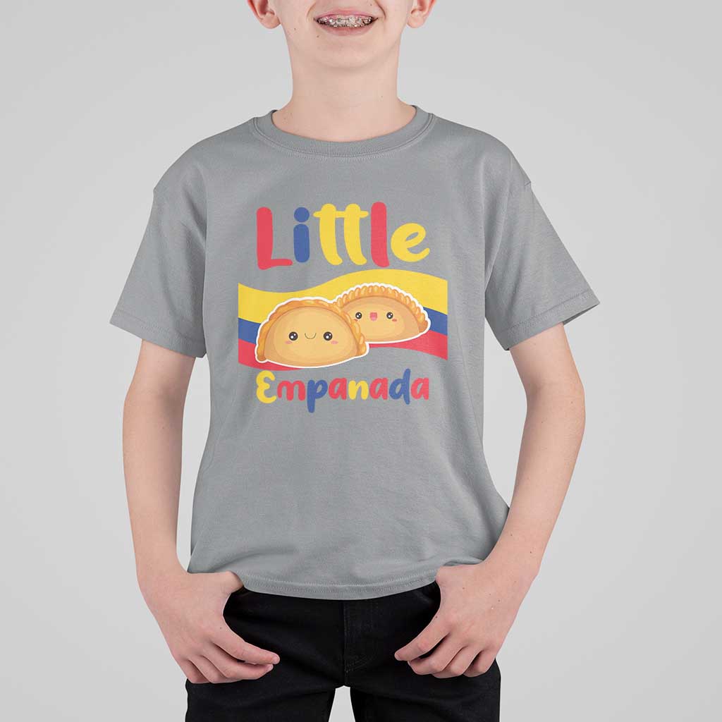 Funny Colombia Food T Shirt For Kid Little Empanada Colombian Flag - Wonder Print Shop