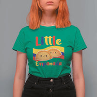 Funny Colombia Food T Shirt For Women Little Empanada Colombian Flag - Wonder Print Shop