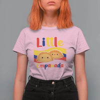 Funny Colombia Food T Shirt For Women Little Empanada Colombian Flag - Wonder Print Shop