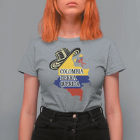 Funny Colombia Tierra Querida T Shirt For Women Colombian Flag Sombrero Vueltiao Maracas - Wonder Print Shop