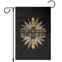 Native American Heritage Month Garden Flag Indigenous Pride Feathers - Wonder Print Shop
