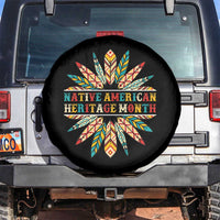 Native American Heritage Month Spare Tire Cover Indigenous Pride Feathers - Wonder Print Shop