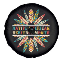 Native American Heritage Month Spare Tire Cover Indigenous Pride Feathers - Wonder Print Shop