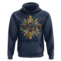 Native American Heritage Month Hoodie Indigenous Pride Feathers - Wonder Print Shop