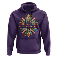 Native American Heritage Month Hoodie Indigenous Pride Feathers - Wonder Print Shop