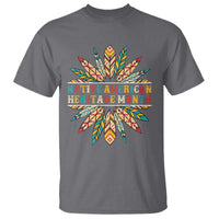 Native American Heritage Month T Shirt Indigenous Pride Feathers - Wonder Print Shop