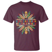 Native American Heritage Month T Shirt Indigenous Pride Feathers - Wonder Print Shop