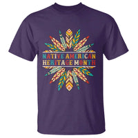 Native American Heritage Month T Shirt Indigenous Pride Feathers - Wonder Print Shop