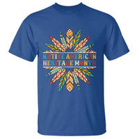 Native American Heritage Month T Shirt Indigenous Pride Feathers - Wonder Print Shop