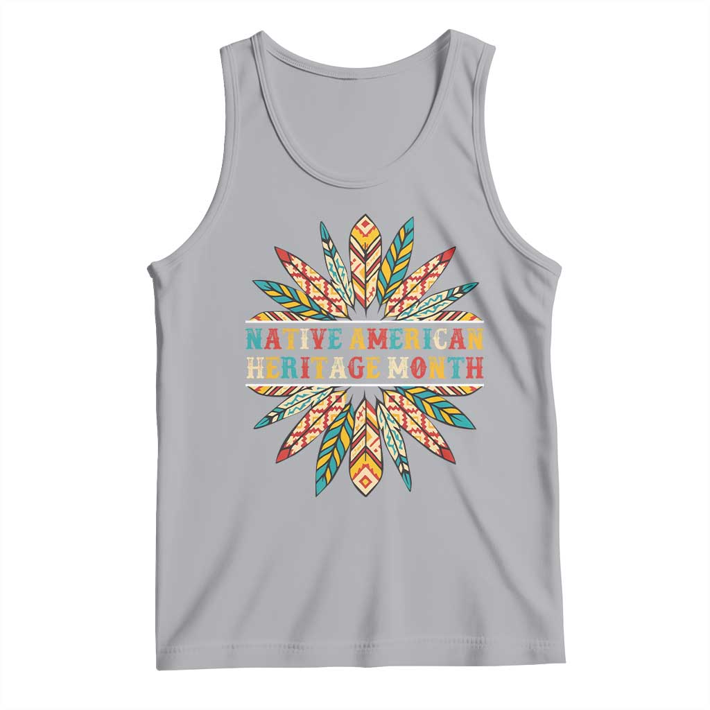 Native American Heritage Month Tank Top Indigenous Pride Feathers - Wonder Print Shop