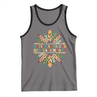 Native American Heritage Month Tank Top Indigenous Pride Feathers - Wonder Print Shop