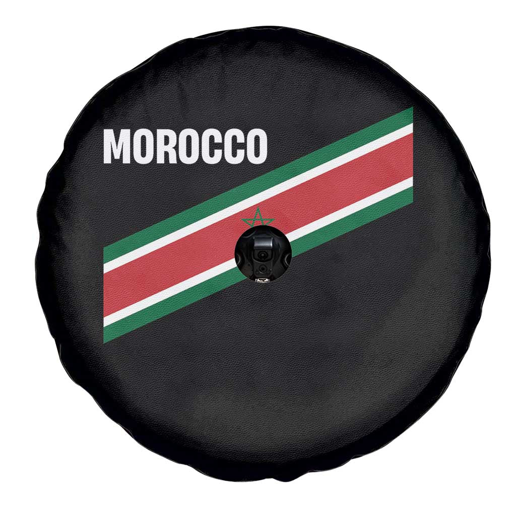 Morocco Moroccan Flag Spare Tire Cover Green Star Maroc Stripes
