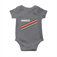 Morocco Moroccan Flag Baby Onesie Green Star Maroc Stripes