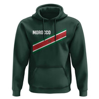 Morocco Moroccan Flag Hoodie Green Star Maroc Stripes