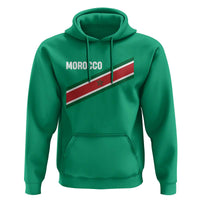 Morocco Moroccan Flag Hoodie Green Star Maroc Stripes