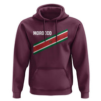 Morocco Moroccan Flag Hoodie Green Star Maroc Stripes
