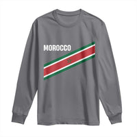 Morocco Moroccan Flag Long Sleeve Shirt Green Star Maroc Stripes