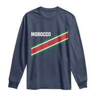 Morocco Moroccan Flag Long Sleeve Shirt Green Star Maroc Stripes