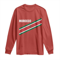 Morocco Moroccan Flag Long Sleeve Shirt Green Star Maroc Stripes