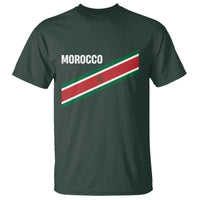 Morocco Moroccan Flag T Shirt Green Star Maroc Stripes