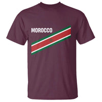 Morocco Moroccan Flag T Shirt Green Star Maroc Stripes