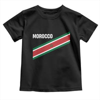 Morocco Moroccan Flag Toddler T Shirt Green Star Maroc Stripes