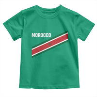 Morocco Moroccan Flag Toddler T Shirt Green Star Maroc Stripes