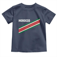 Morocco Moroccan Flag Toddler T Shirt Green Star Maroc Stripes