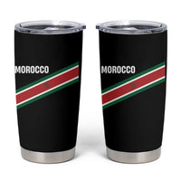 Morocco Moroccan Flag Tumbler Cup Green Star Maroc Stripes