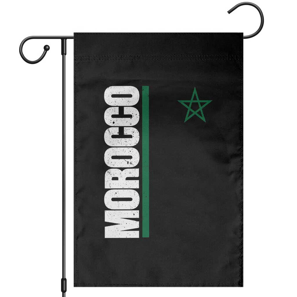 Morocco Green Star Flag Patriotic Moroccan Pride Garden Flag