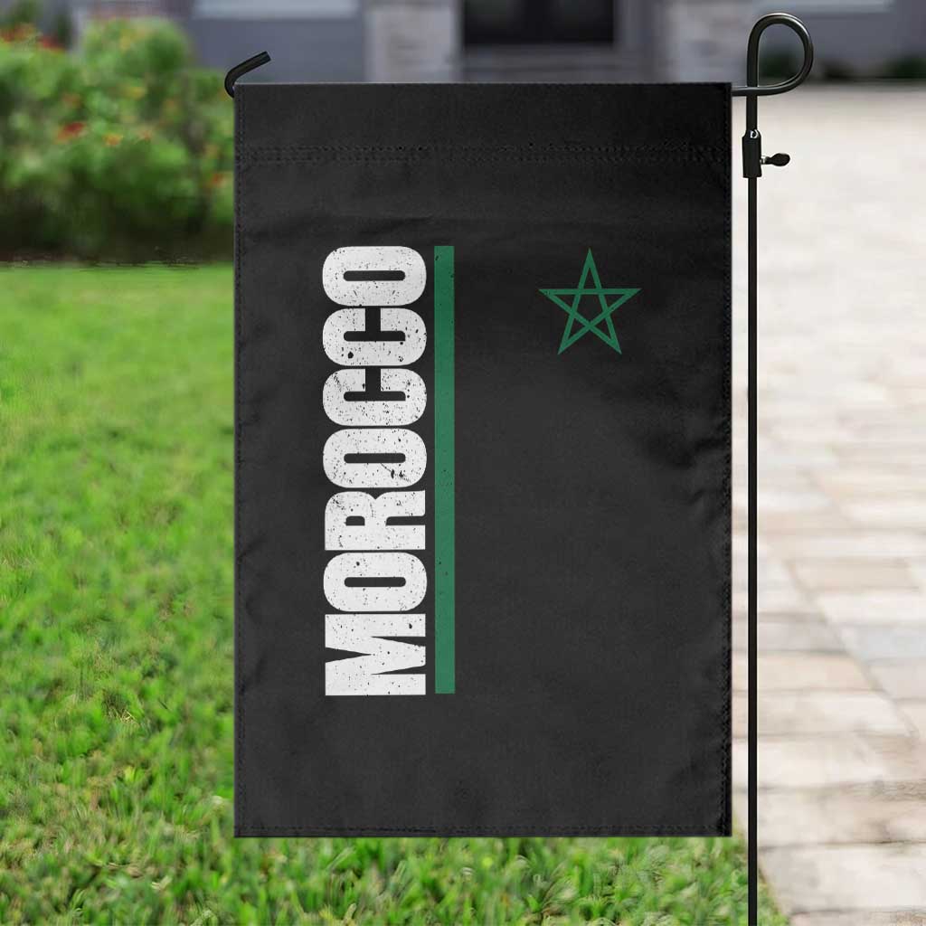 Morocco Green Star Flag Patriotic Moroccan Pride Garden Flag