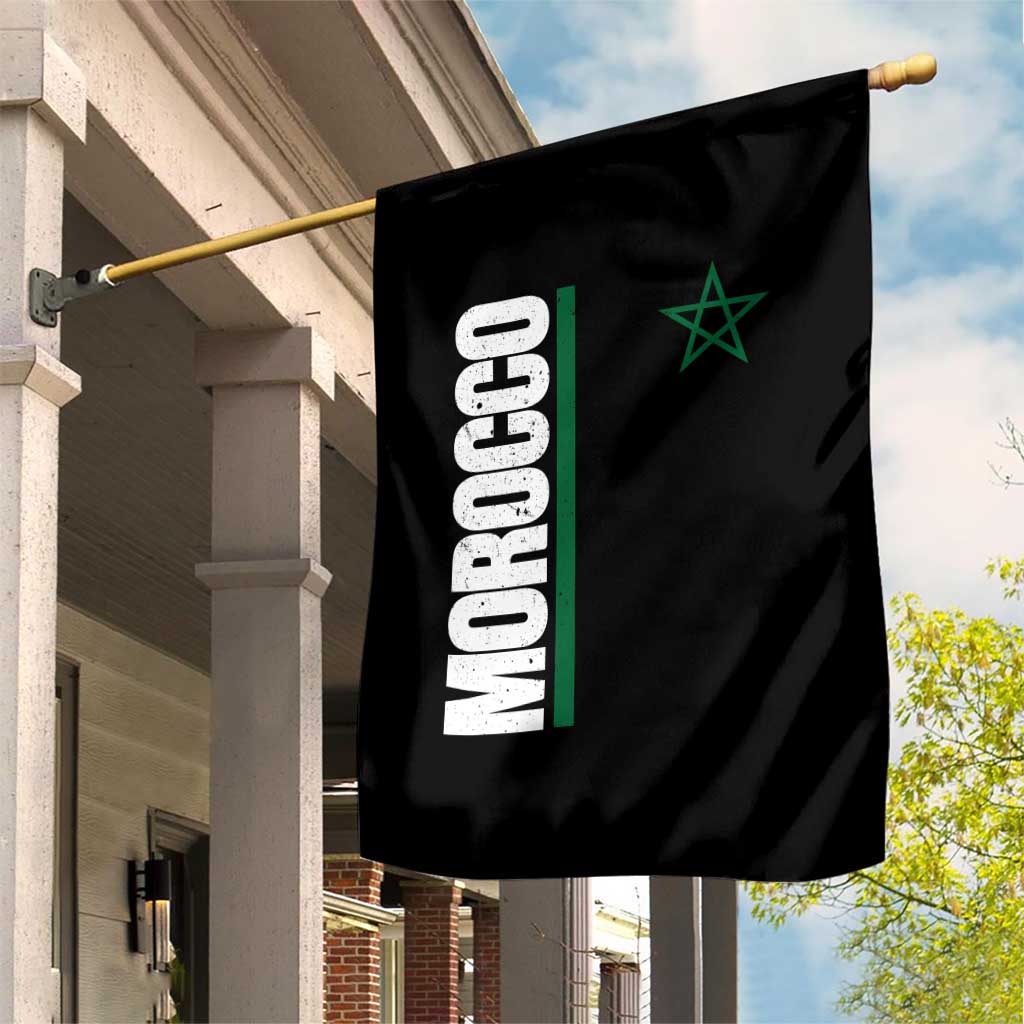 Morocco Green Star Flag Patriotic Moroccan Pride Garden Flag