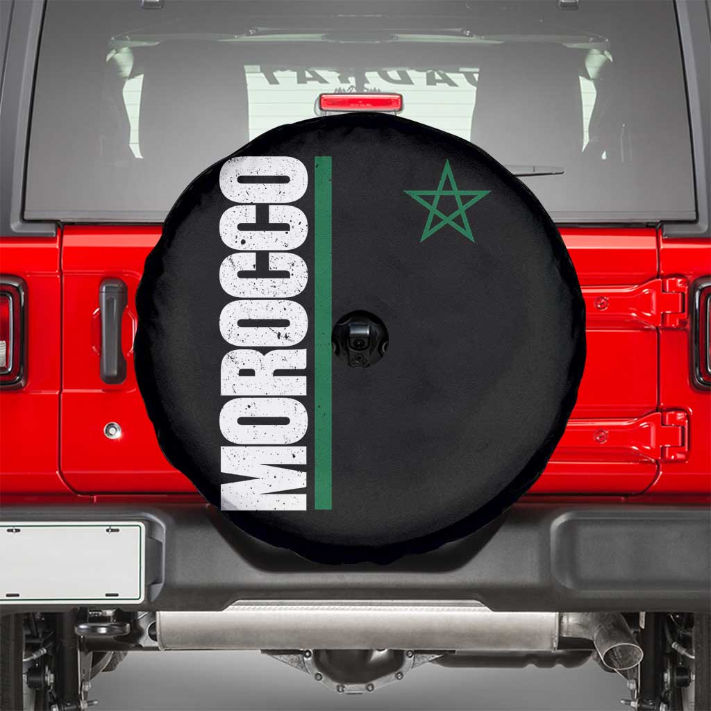Morocco Green Star Flag Patriotic Moroccan Pride Spare Tire Cover