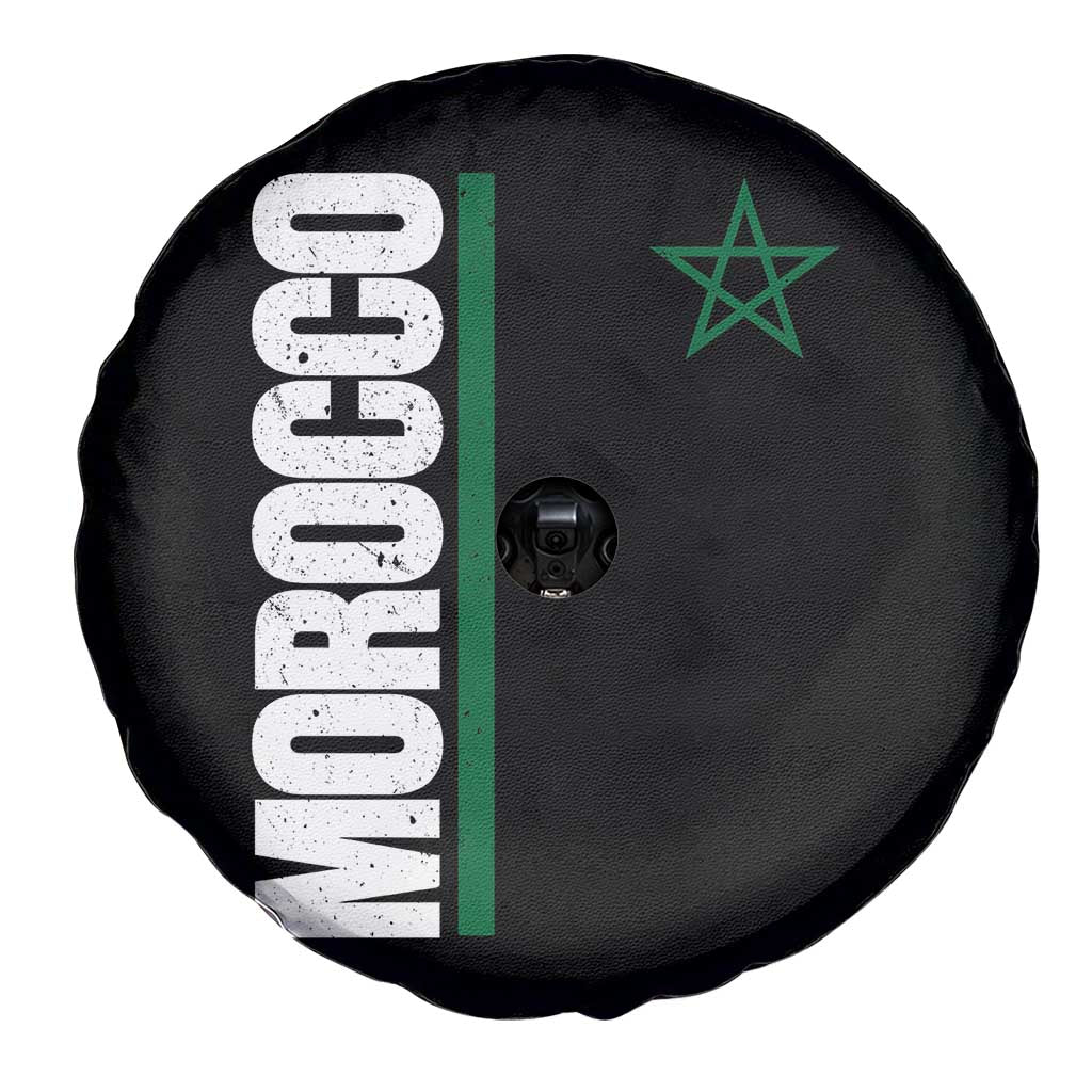 Morocco Green Star Flag Patriotic Moroccan Pride Spare Tire Cover