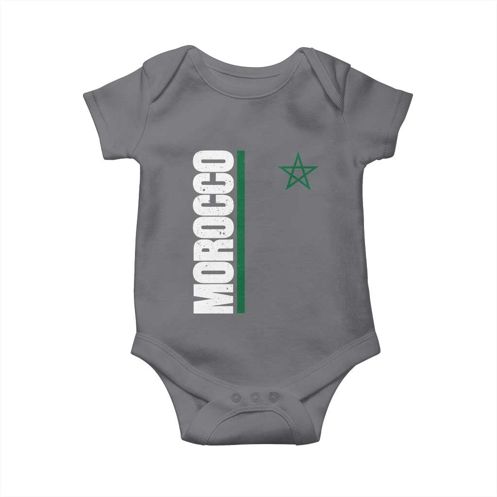 Morocco Green Star Flag Patriotic Moroccan Pride Baby Onesie
