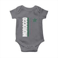 Morocco Green Star Flag Patriotic Moroccan Pride Baby Onesie