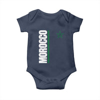 Morocco Green Star Flag Patriotic Moroccan Pride Baby Onesie