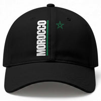 Morocco Green Star Flag Patriotic Moroccan Pride Baseball Cap