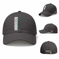 Morocco Green Star Flag Patriotic Moroccan Pride Baseball Cap