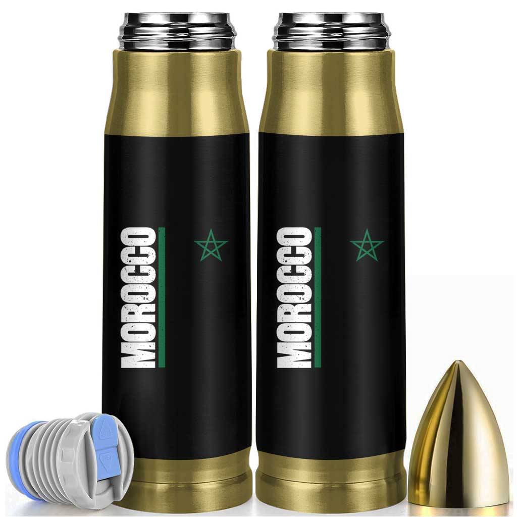 Morocco Green Star Flag Patriotic Moroccan Pride Bullet Tumbler