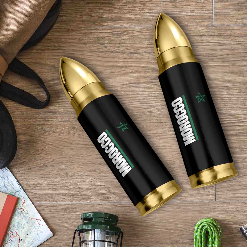 Morocco Green Star Flag Patriotic Moroccan Pride Bullet Tumbler