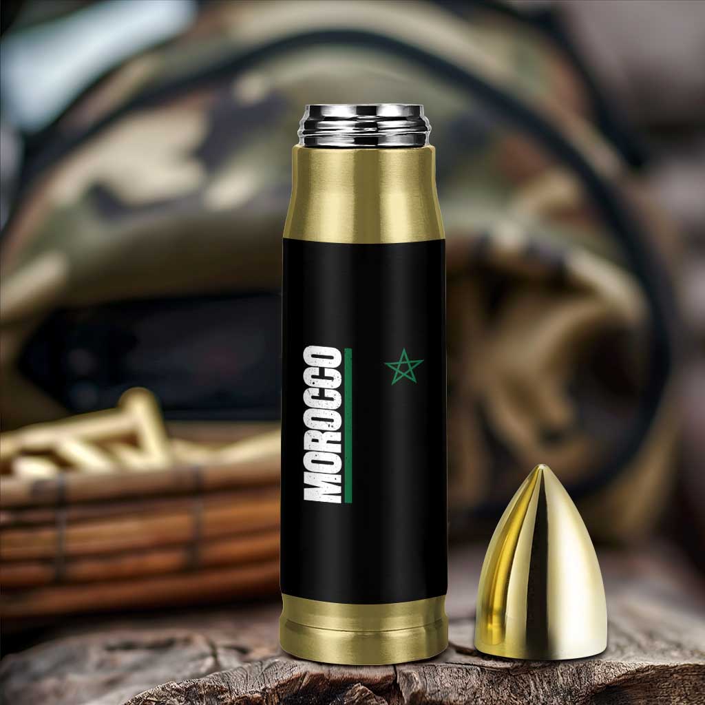 Morocco Green Star Flag Patriotic Moroccan Pride Bullet Tumbler