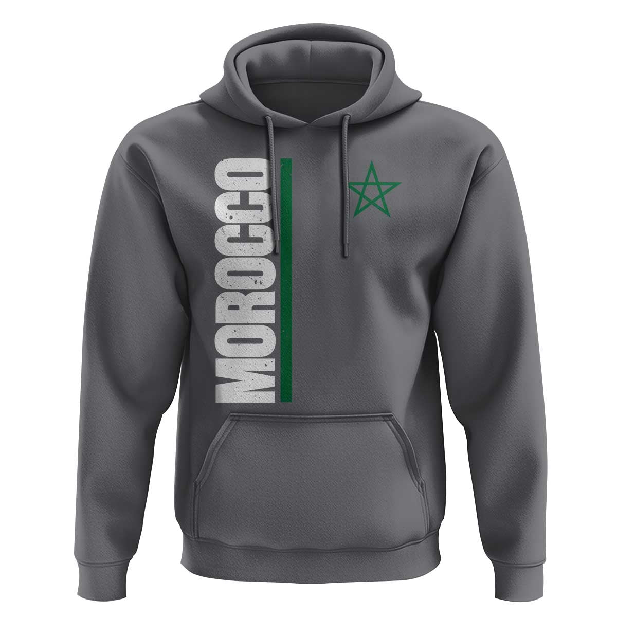 Morocco Green Star Flag Patriotic Moroccan Pride Hoodie