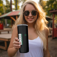 Morocco Green Star Flag Patriotic Moroccan Pride Skinny Tumbler