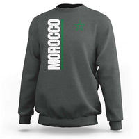 Morocco Green Star Flag Patriotic Moroccan Pride Sweatshirt
