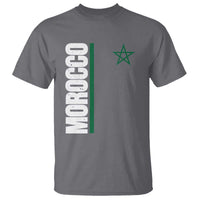 Morocco Green Star Flag Patriotic Moroccan Pride T Shirt